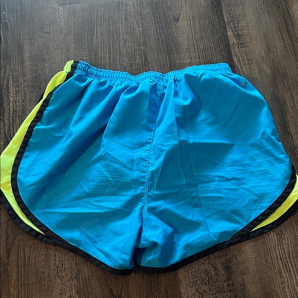 Nike Blue Running Shorts with Neon Accents - Picture 4 of 6